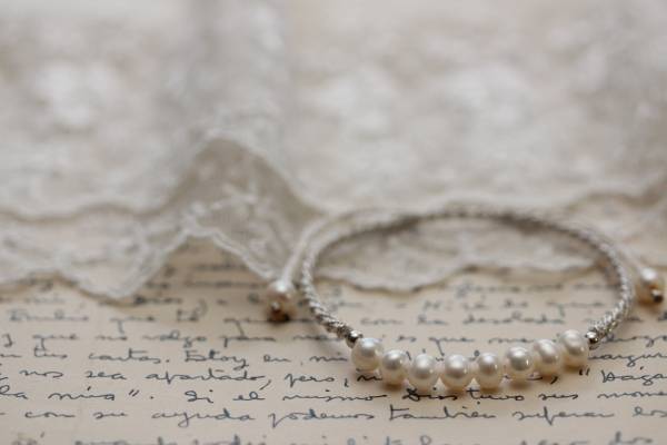 *キラキララメ糸&パールブレスレット拍卖