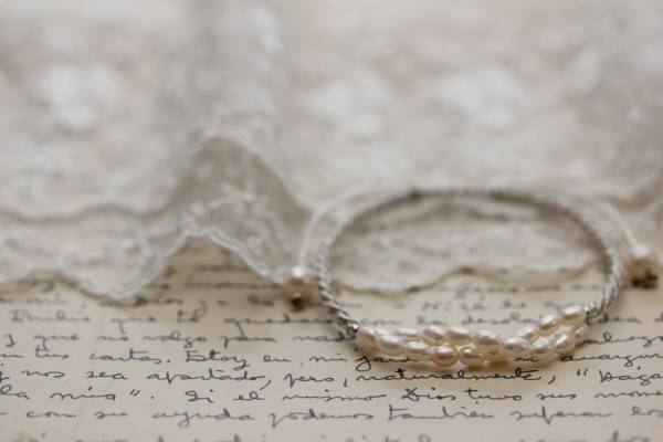 *キラキララメ糸&パールブレスレットA拍卖