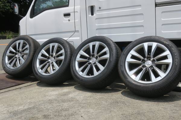 H25 DAA-UVF45 レクサス LEXUS LS600h 後期 純正 ノイズリダクション 超金属調塗装(ハイグロス) 18インチ 7.5J +32 120-5穴 新古車外し拍卖