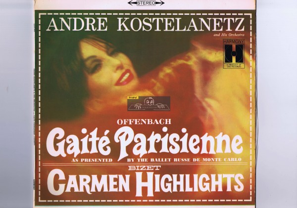 LP 盤質新品同様 Andr Kostelanetz And His Orchestra Offenbach: Gait Parisienne Bizet: Carmen Suite Australia盤 Harmony HAS 024拍卖