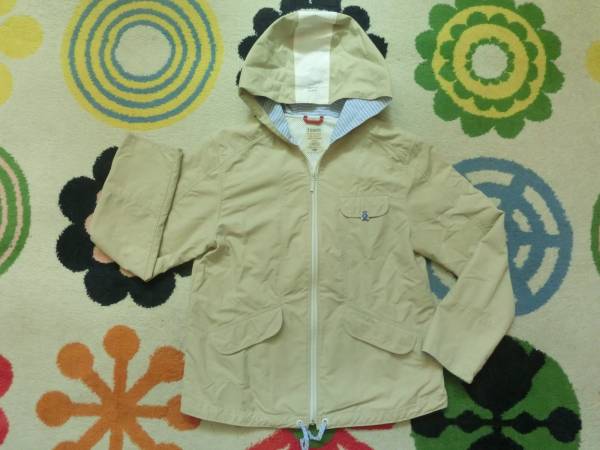 【国内発送】美品USED ファミリアfdash 薄手ナイロンジャンパー ベージュ 150拍卖