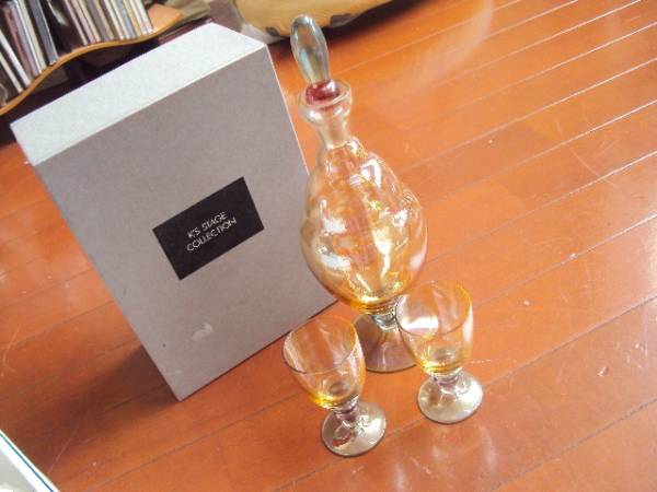 未使用品!ROMANIA ワイングラス2個とデカンタを格安で!拍卖