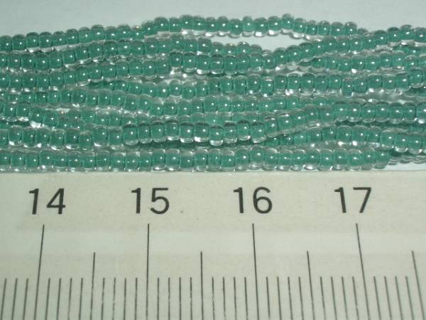 定形外(定形)郵便送料無料(丸小)クリスタルラインド(中染):グリーン(〇280)1本(約1㍍)拍卖