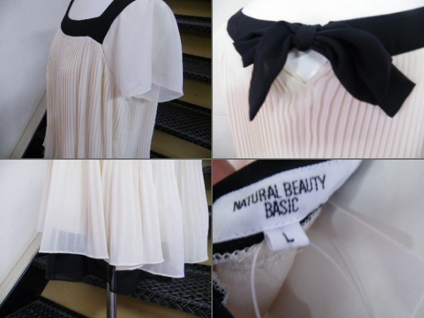 送料込◆ナチュラルビューティ 新品 シフォンチュニック拍卖