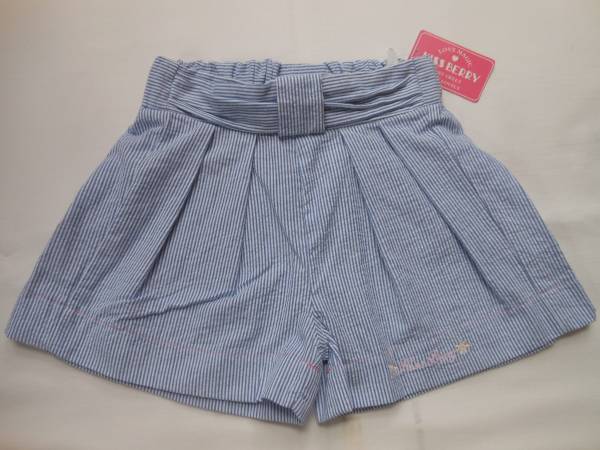 新品タグ付き キュロットパンツ ストライプネイビー 95 ♪拍卖