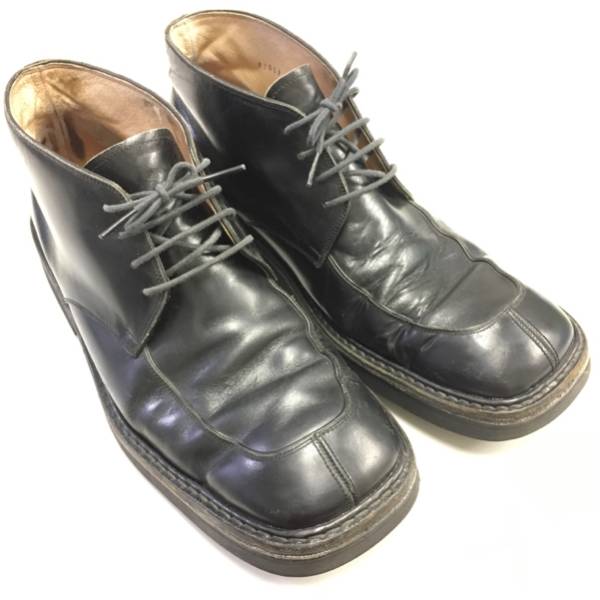 激レア・キクチタケオ 革ハーフブーツ 25.5センチ 拍卖