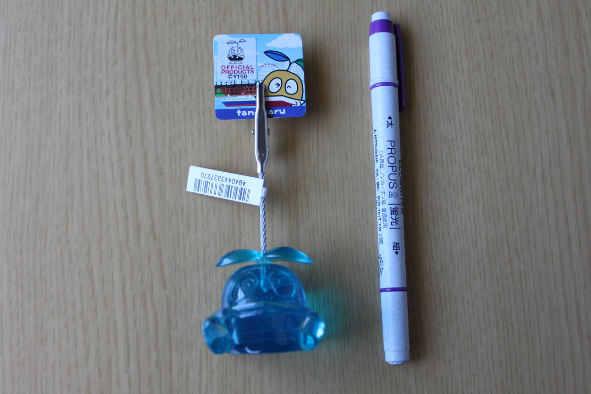 109▲ご当地メモスタンド▲【神奈川県】 「開国博Y150」のマスコットキャラクターのたねまる (縦:10cm) 横浜市拍卖