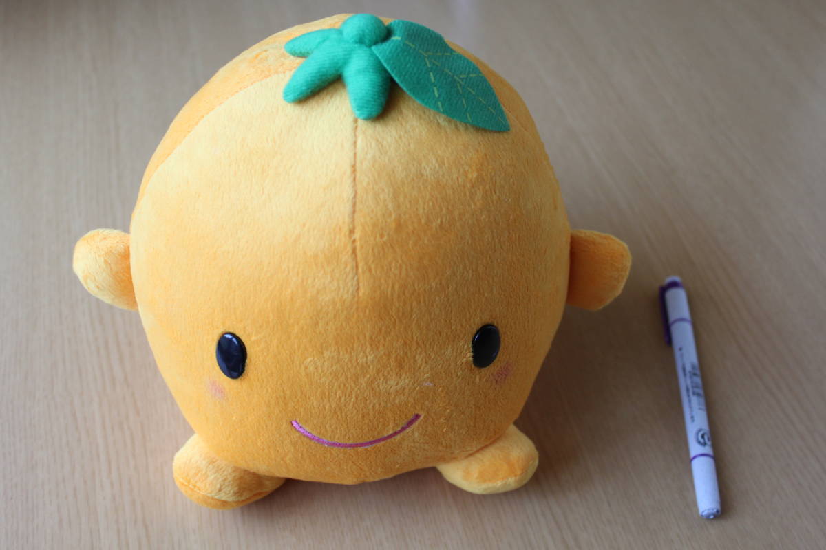 114★ご当地ぬいぐるみ★【愛媛県】 「みかん」(高さ:約20cm×横:約21cm)拍卖