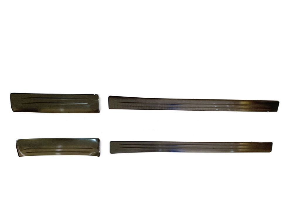 ホンダ 新型ヴェゼル RV系 サイドステップ内側 スカッフプレート フロント・リアセット 4Pブラック ステンレス製 JP-VZ-15BK拍卖