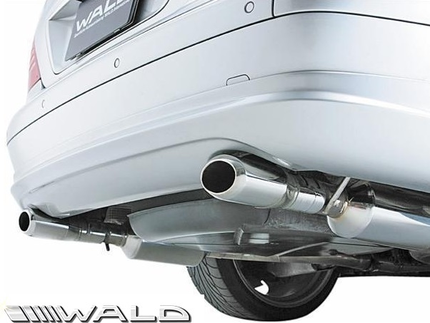 【M's】W215 BENZ CLクラス 前期/後期 (1999y-2005y) WALD D.T.M SPORTS エキゾースト 左右2本出し マフラー (OVAL120×2) ヴァルド バルド拍卖