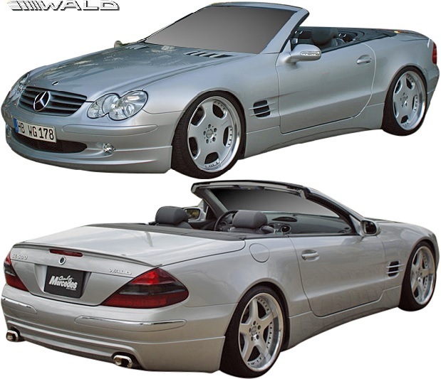【M's】R230 ベンツ SL350 SL500 前期 (2001y-2006y) WALD Executive Line フルキット 3点 // ヴァルド バルド エアロパーツ セット 外装拍卖