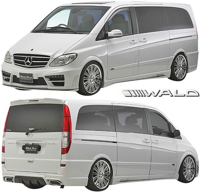 【M's】W639 前期 Vクラス ビアノ (2003y-2011y) WALD BLACK BISON フルキット 3点 (ロング用) ヴァルド カスタム エアロパーツ セット拍卖