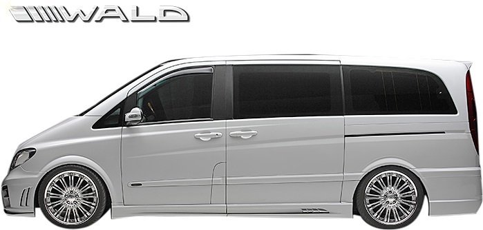 【M's】W639 BENZ Vクラス ビアノ 前期 (2003y-2011y) WALD BLACK BISON サイドステップ LR (ロング用) ヴァルド バルド エアロ パーツ拍卖
