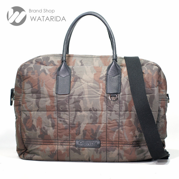 ゲラルディーニ GHERARDINI 2WAY バッグ ナイロン カモフラージュ ブラック 送料無料拍卖