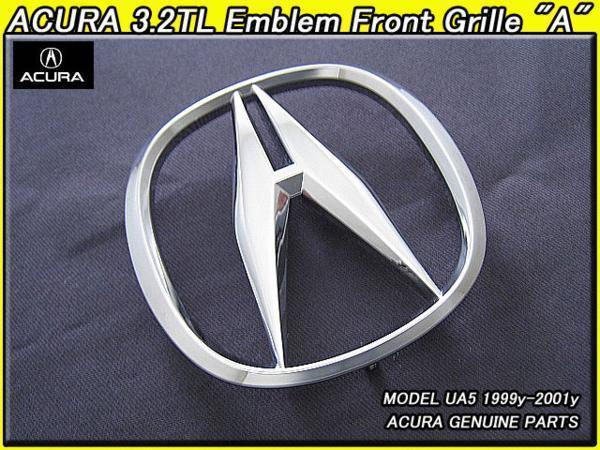 UA4UA5前期インスパイア.セイバー【ACURA】アキュラ3.2TL純正USエンブレム-フロントグリルAマーク(99-01yモデル)/USDM北米仕様USAシンボル拍卖