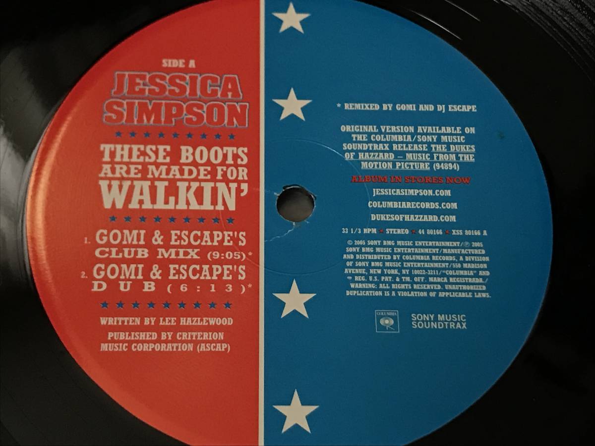 Jessica Simpson These Boots Are Made For Walkin' / 2005年 / Tribal House Gomi / E-Smoove拍卖