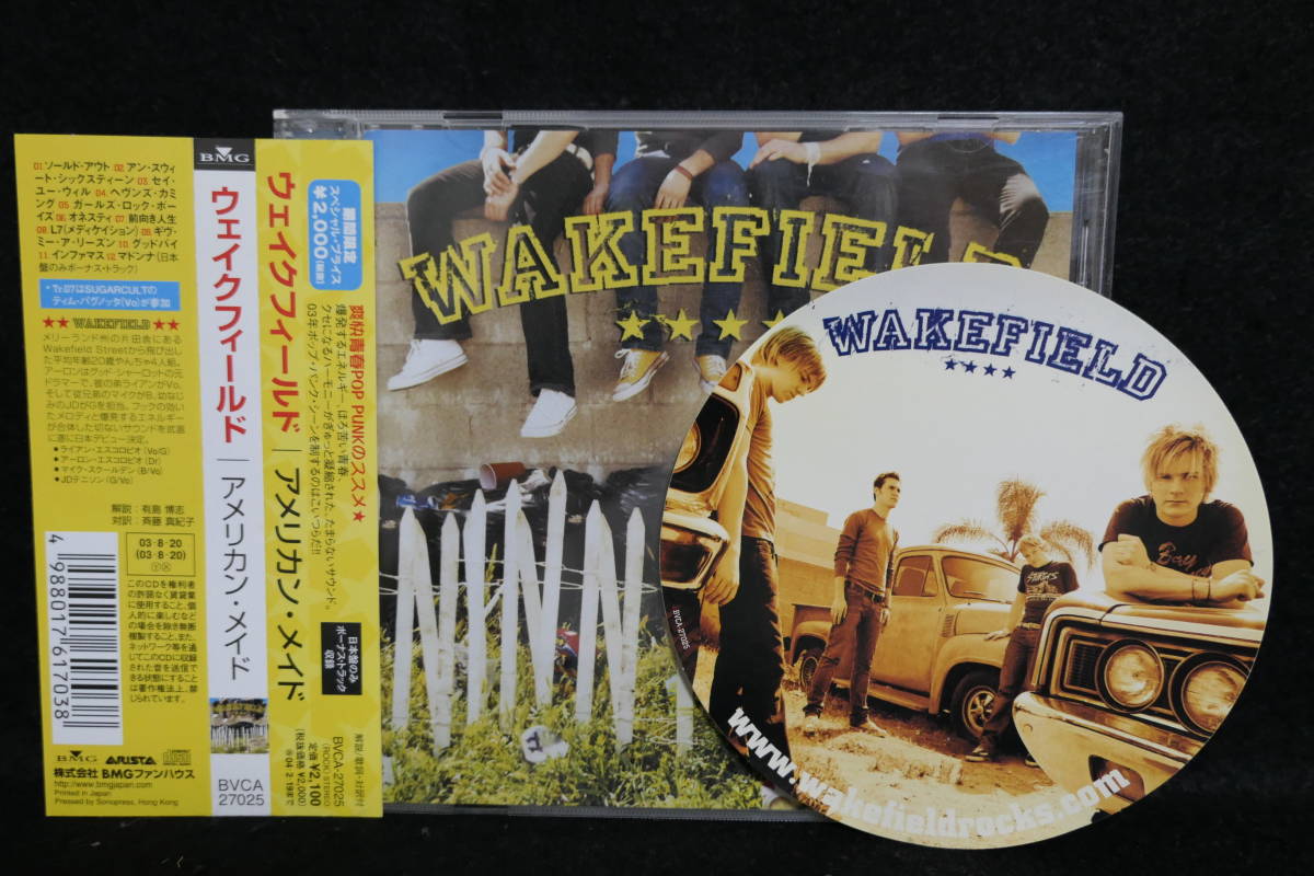 【中古CD】 Wakefield / American Made / ウェイクフィールド / アメリカンメイド / ステッカー付拍卖