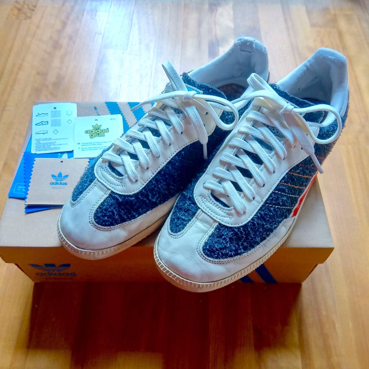 激レア adidas samba アディダス サンバ ウール adidas grun 26.5cm 8 1/2拍卖