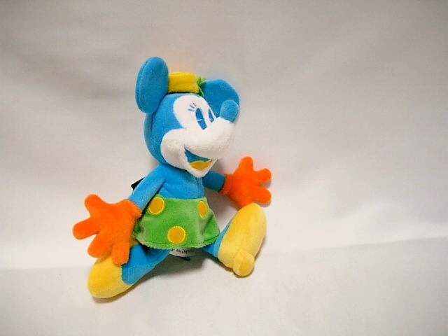 ◆WDW◆ミニー ぬいぐるみ ブルー イエロー オレンジ◆ウォルトディズニーワールド◆カラフル◆拍卖