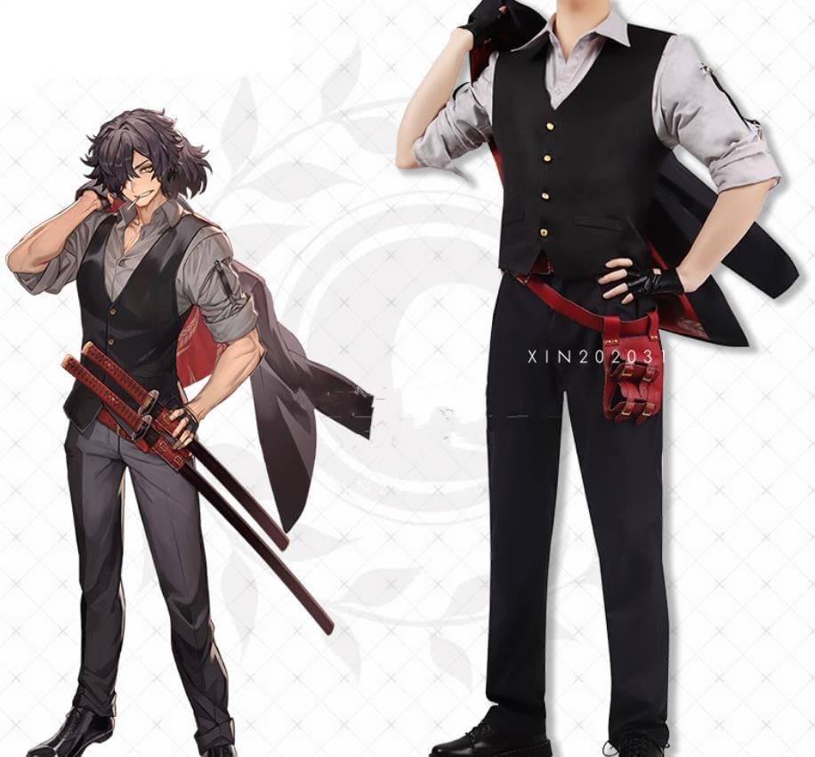 Fate Grand Order FGO 岡田以蔵 コスプレ衣装 風(ウィッグ 靴別売り)拍卖