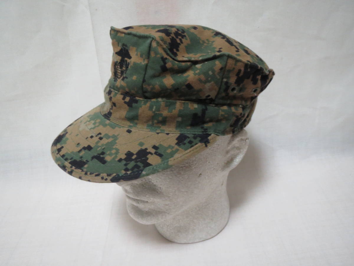 実物 アメリカ海兵隊 USMC ウッドランド マーパット キャップ サイズ LARGE NO2拍卖