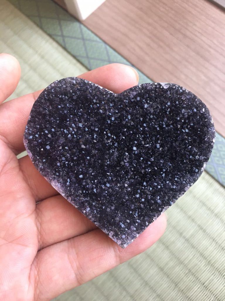 高品質ハートアメジストドームミニクラスター(ウルグアイ産) 送料無料 本物保証 拍卖