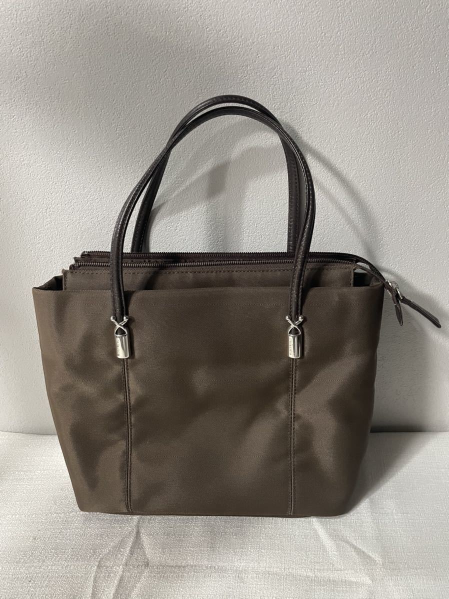 美品マリクレールMarie Claire ハンドバッグショルダー鞄茶ブラウン拍卖