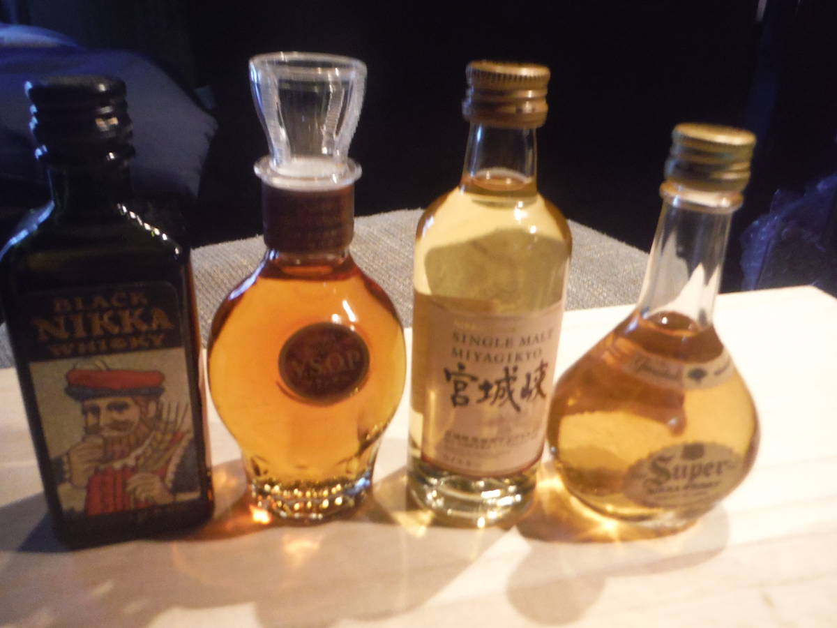 ニッカ 宮城狭 ミニチュア  コレクション 4本  ミニ 未開封 50ml拍卖