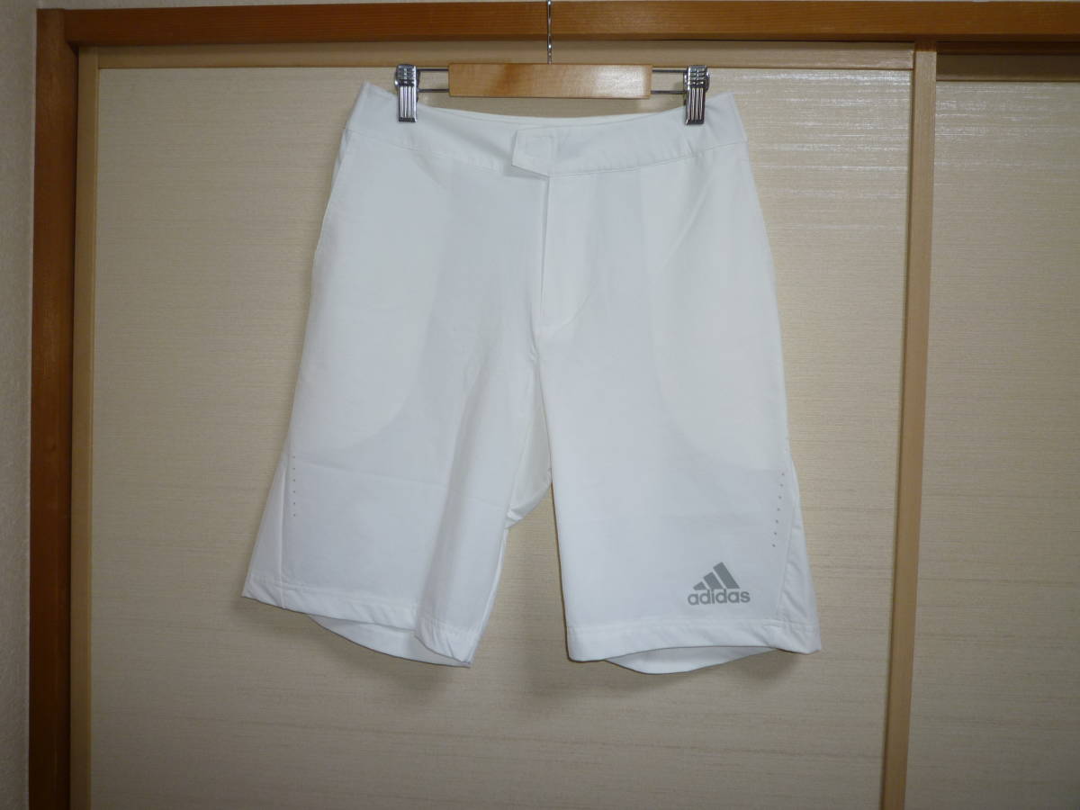 アディダス barricade ハーフパンツ白 Sサイズ拍卖