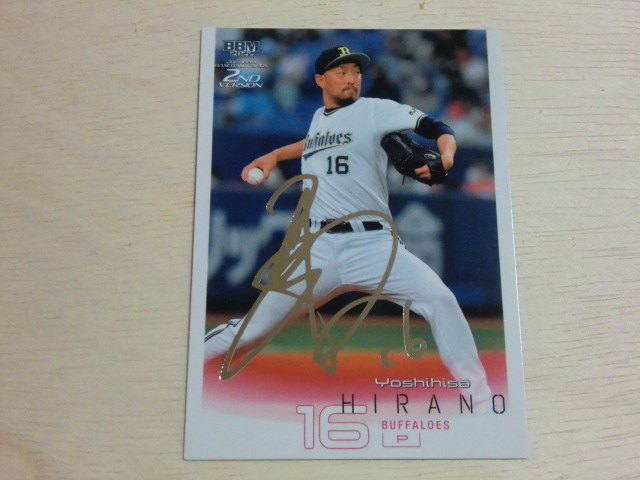 BBM 2022 2nd 銀箔サイン 平野佳寿拍卖