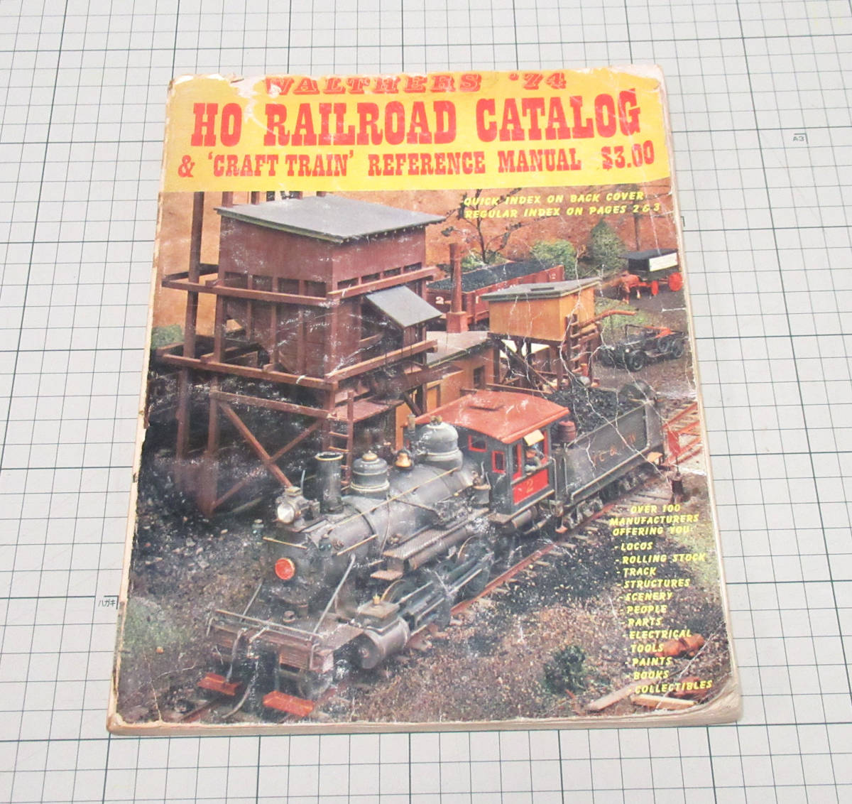 1974年版 ウォルサーズ カタログ HO 鉄道模型/WALTHERS '74 HO RAILROAD CATALOG & CRAFT TRAIN REFERENCE MANUAL拍卖