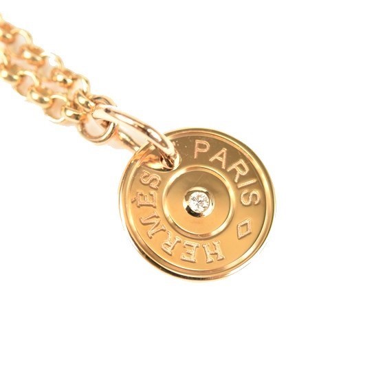 【新品同様】エルメス ネックレス ガンバード クルー・ド・セル 拍卖