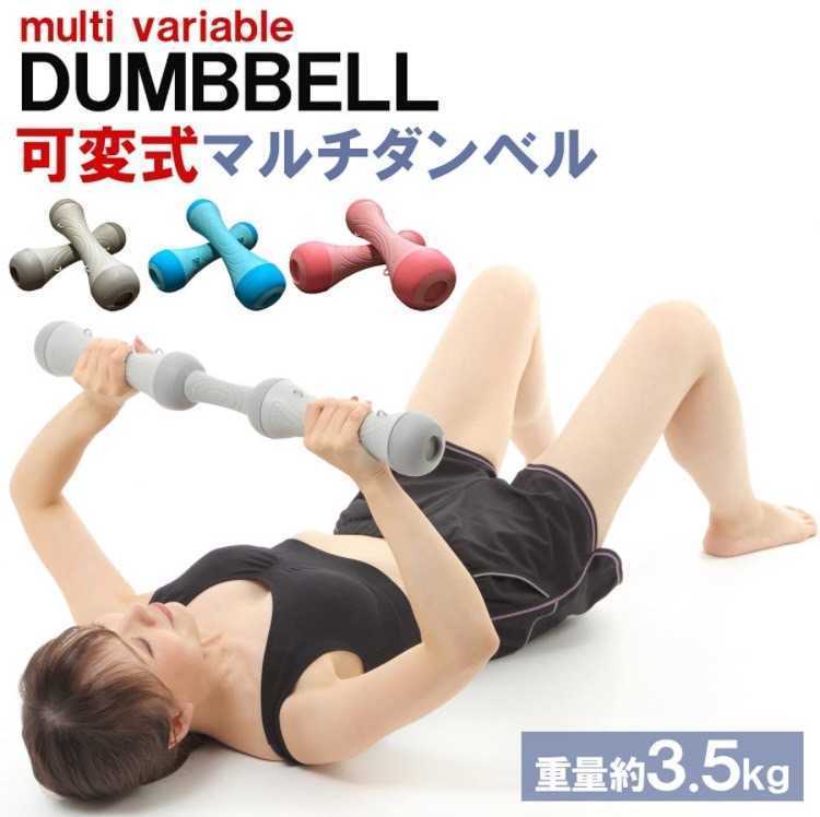 ダンベル 可変式2個セット チューブ付き 筋トレ レディース 鉄アレイ 鉄アレー ブルー拍卖