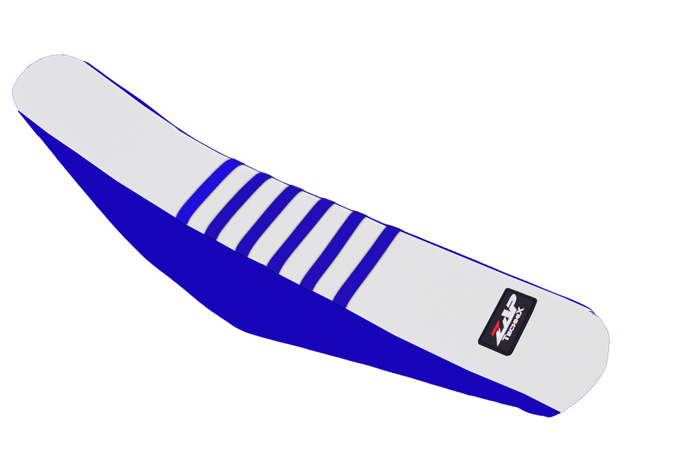ZAP TECHNIX RIB GRIPシートカバーYAMAHA YZ250/YZ450F14- WHITE/BLUE拍卖