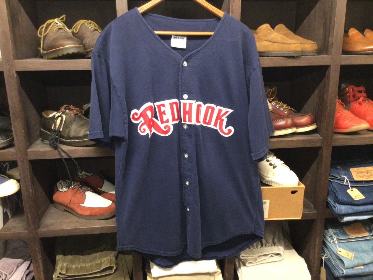 MADE IN USA GCS RED HOOK BASEBALL SHIRT SIZE L アメリカ製 レッドフック ベースボール シャツ 半袖 ビール拍卖