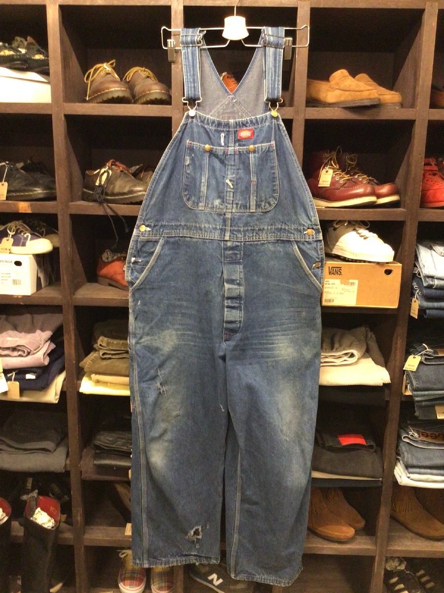 ビックサイズ DICKIES DENIM OVERALL SIZE 42 ディッキーズ デニム オーバーオール拍卖