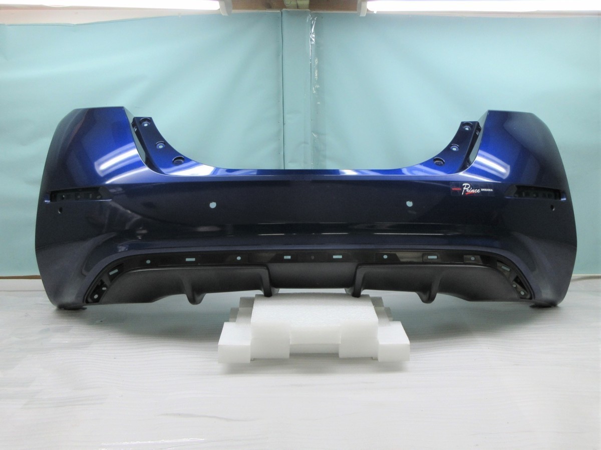 ◆ ZE1 リーフ LEAF 純正 リアバンパー 85022-5SK0H オーロラフレアブルーパール拍卖