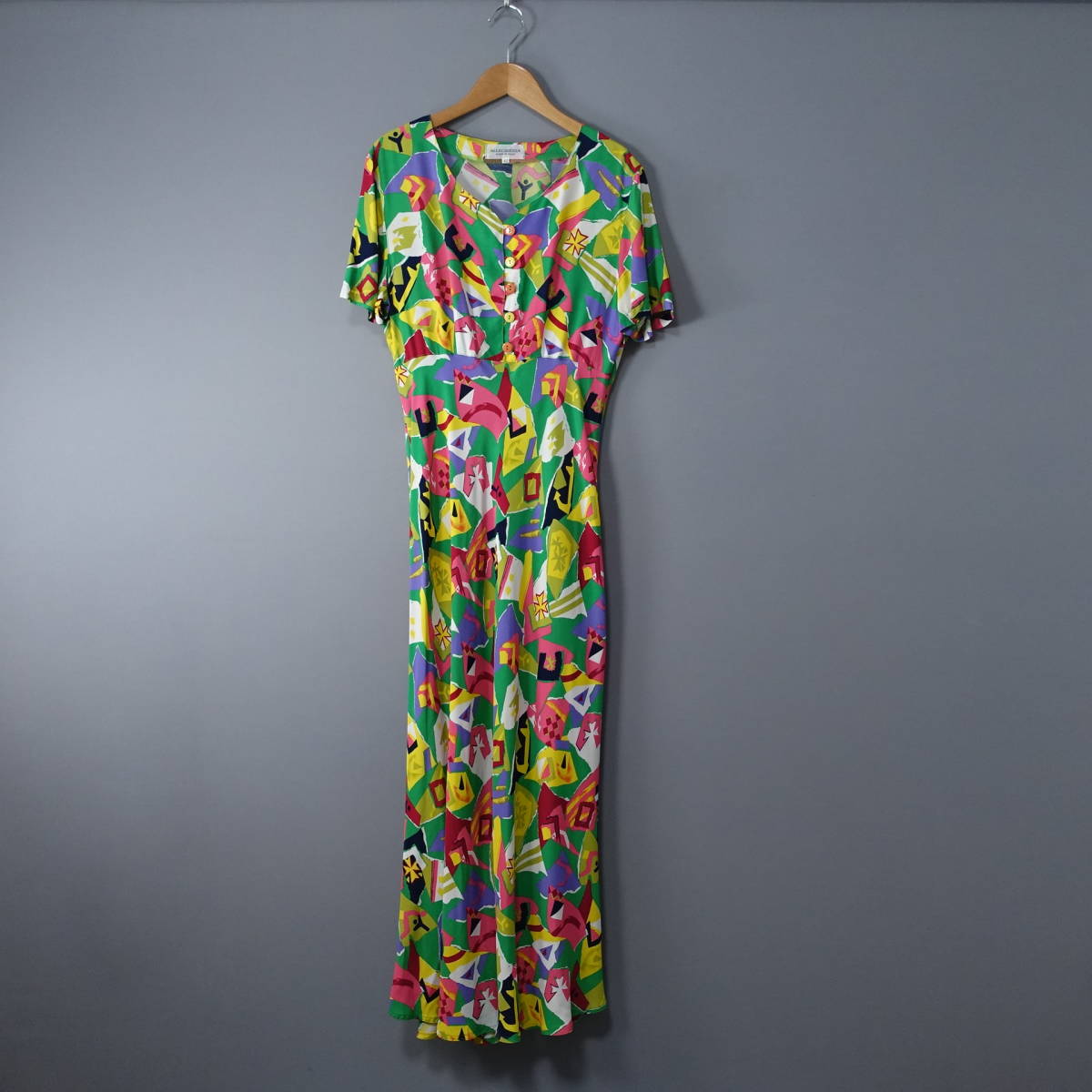 ALLEGREZZA/アレグレッツァ/42/イタリア製ワンピース/マルチカラー/レディース/ロング拍卖