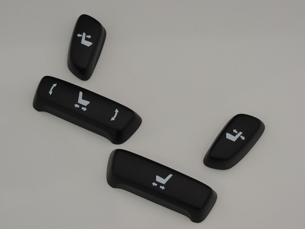 トヨタ純正 運転席&助手席 パワーシート リクライニング&スライド スイッチ 4個セット ハリアー ZSU/ASU6#W AVU65W拍卖