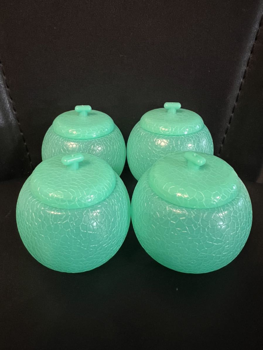 メロン型ケース 4個セット インテリア 食器 小物入れ 製菓型拍卖