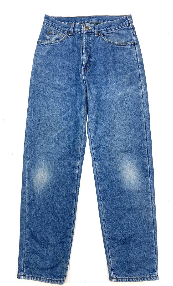 90s USA製 LL Bean DOUBLE L NATURAL FIT デニムパンツ W30 LLビーン 裏フリース拍卖