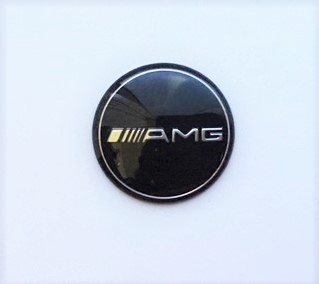 稀少品 送込み ベンツ AMG 38mm 湾曲エンブレム1点 エンジンスタートボタン、コマンドコントロールなど拍卖