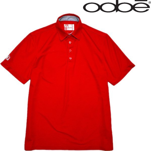 1点物◆無地シンプルデザイン半袖ポロシャツUS古着メンズMLレディースOKアメカジ90sストリート/スポーツMixワンポイント赤レトロ中古994127拍卖