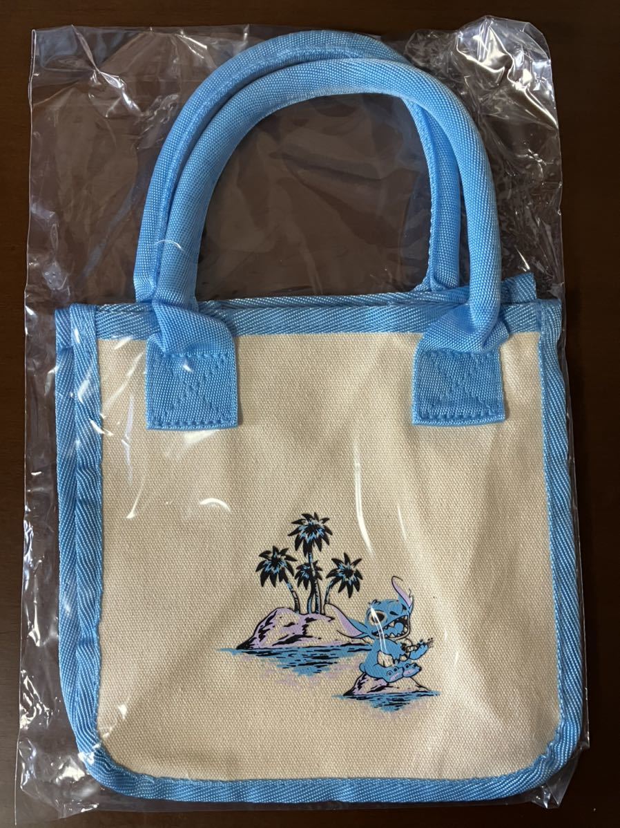 送料無料 スクエアミニトートバッグ スティッチ ディズニー Happyくじ Summer Festival 2022 DISNEY 一番くじ ミニトートバッグ拍卖