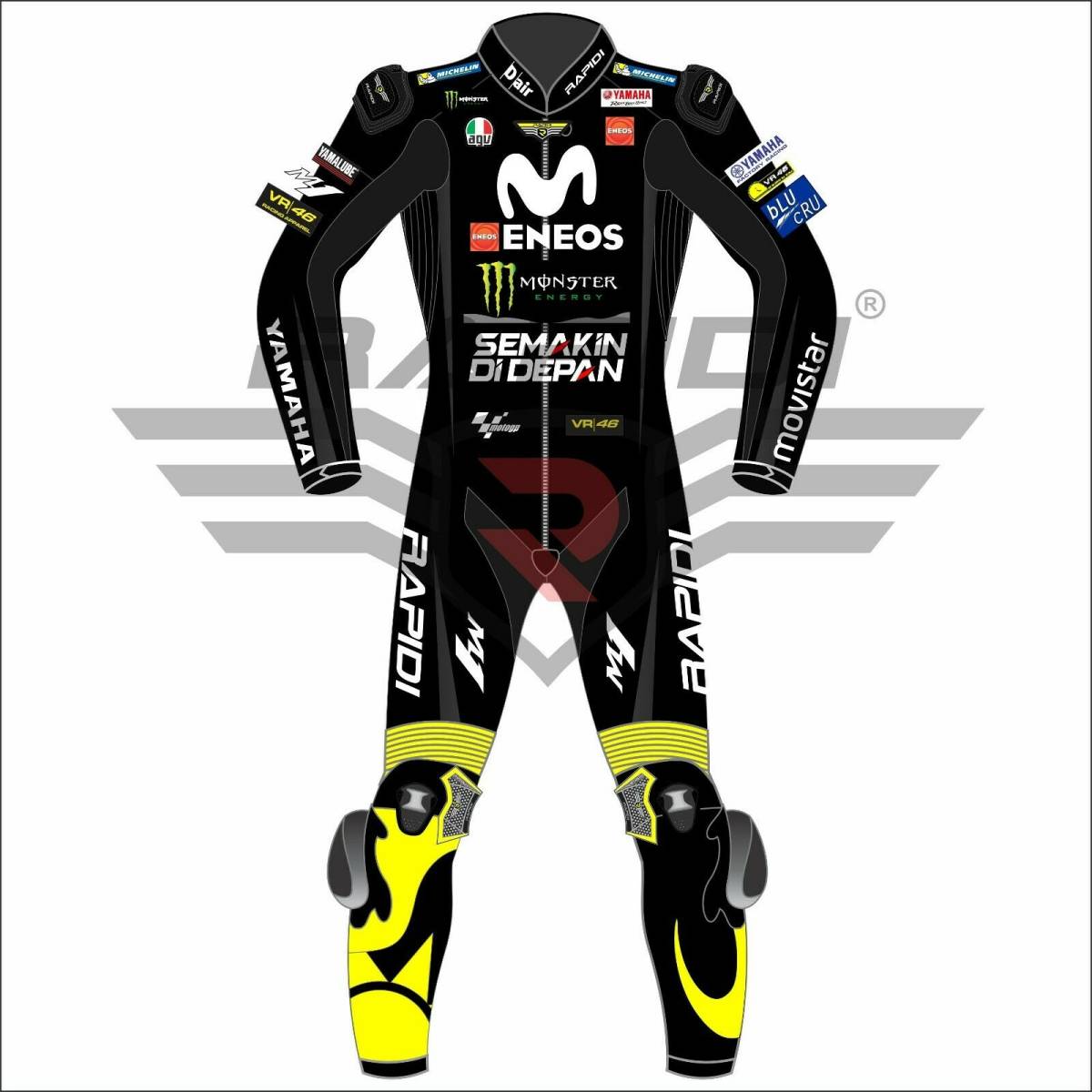 海外 送料込み 高品質 バレンティーノ・ロッシ 46 レーシングレザースーツ MOTOGP サイズ各種 レプリカ 5拍卖