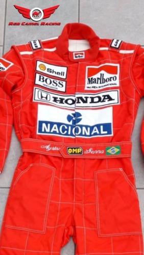 海外 送料込み 高品質 アイルトン・セナ F1 1991 Racing Aryton Senna Kart Race Suit Cik/Fia Level 2 サイズ各種 レプリカ 491拍卖
