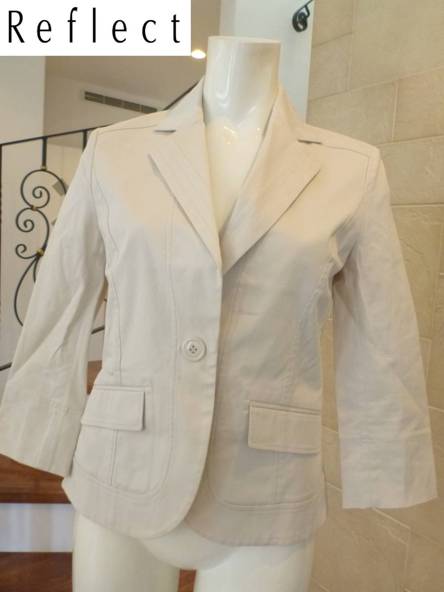 Reflect(リフレクト)★日本製 ベージュ ジャケット 9 M相当拍卖