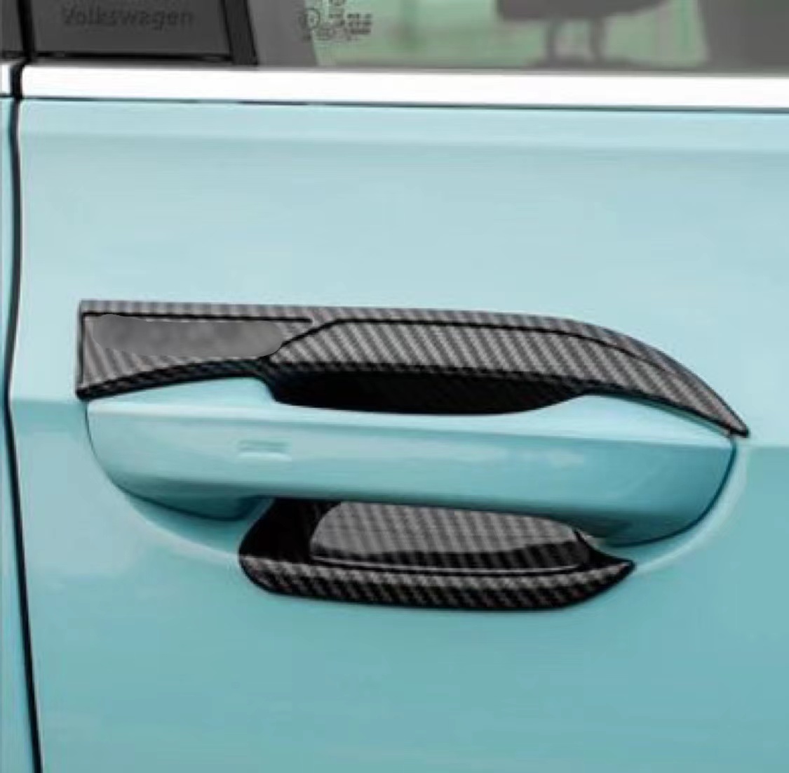 スポーティ全開♪ カーボン ルック ドアハンドル カバー ゴルフ 8 VIII eTSI TDI アクティブベーシック アクティブ スタイル Rライン拍卖