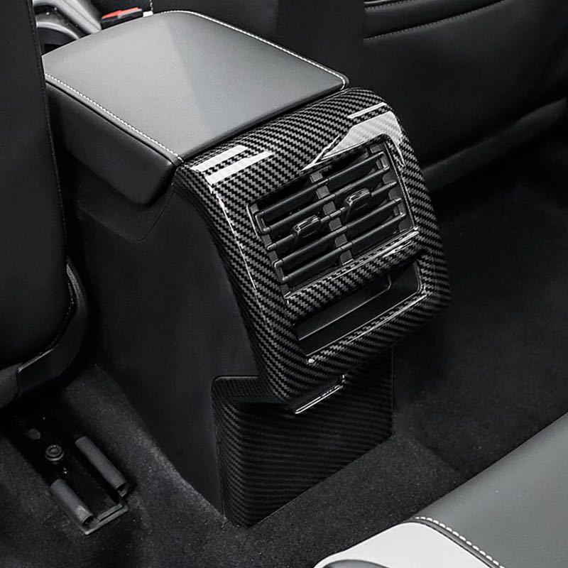 スポーティ全開♪ カーボン ルック リア エアコン ダクト カバー ゴルフ 8 VIII eTSI TDI アクティブ ベーシック スタイル Rライン拍卖