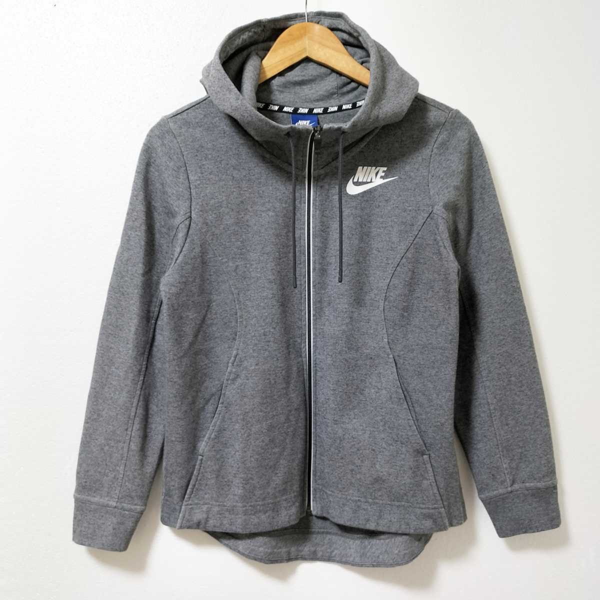 【スポーツMIX】NIKE ナイキ フルジップ フーディー パーカー レディース Sサイズ グレー 拍卖